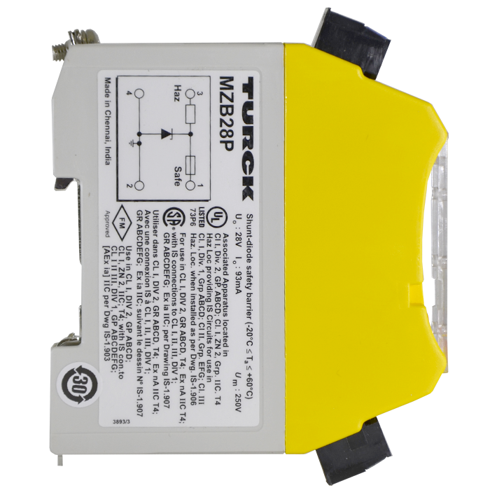 btmc MZB60A | TURCK Shunt Diode Safety Barrier, MZB Series, 2